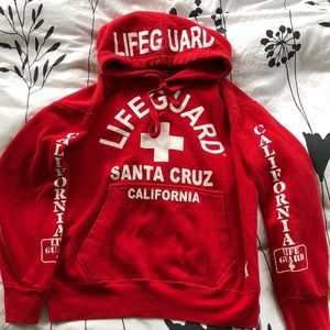 red santa cruz hoodie